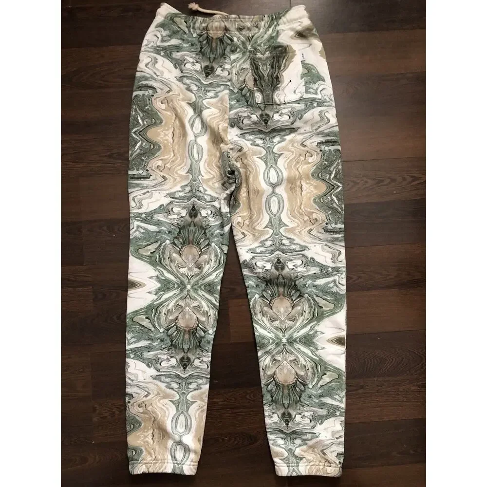 HUF - Swirl Fleece Pant - Olive Women’s Sz Small Waist 26-32